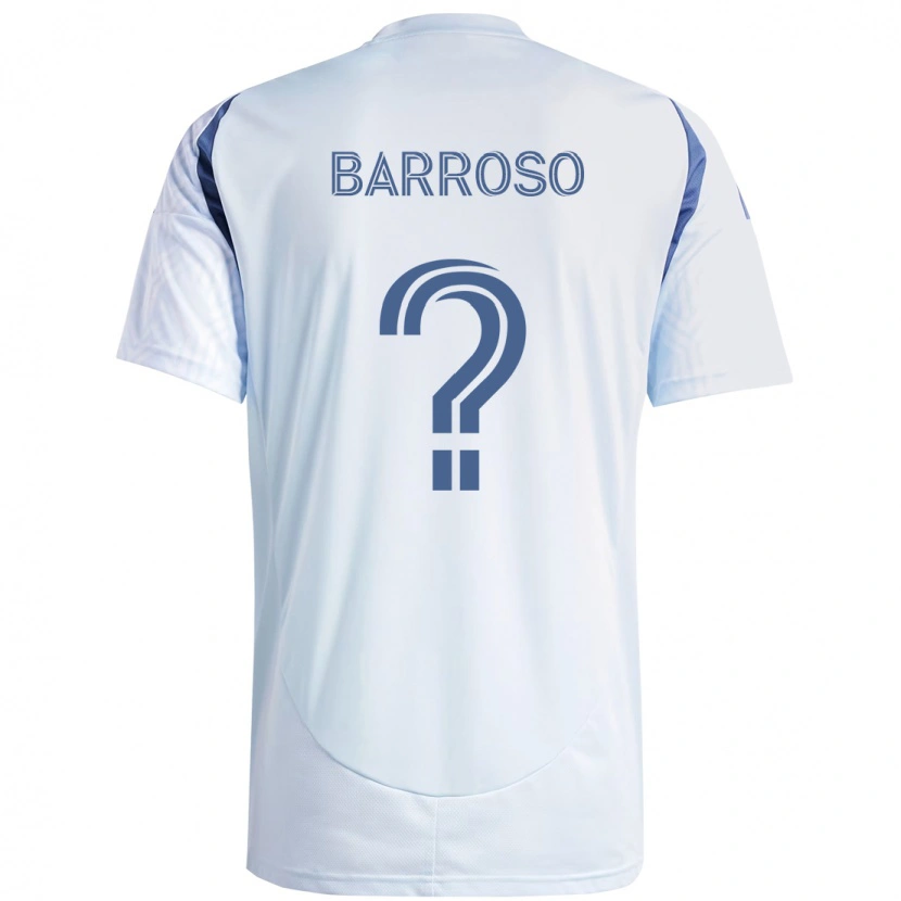 Danxen Barn Leonardo Barroso #0 Ljus Himmel Blåblå Bortatröja Matchtröjor 2025/26 Tröjor T-Tröja