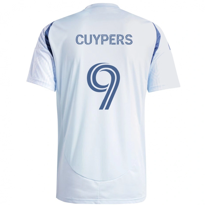 Danxen Barn Hugo Cuypers #9 Ljus Himmel Blåblå Bortatröja Matchtröjor 2025/26 Tröjor T-Tröja