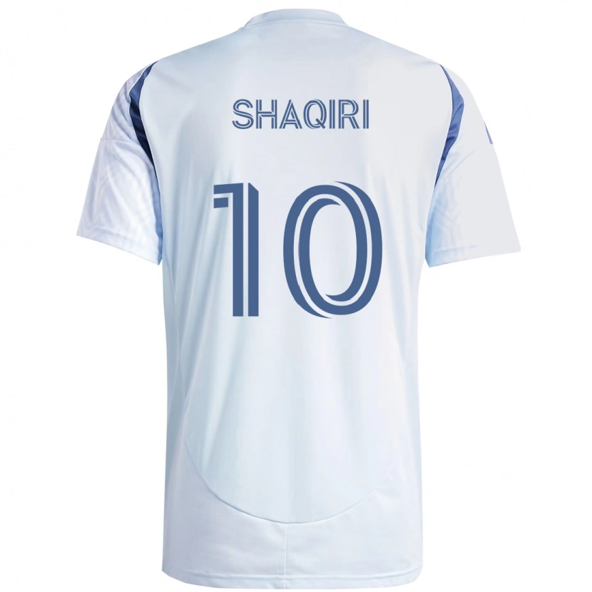 Danxen Barn Xherdan Shaqiri #10 Ljus Himmel Blåblå Bortatröja Matchtröjor 2025/26 Tröjor T-Tröja