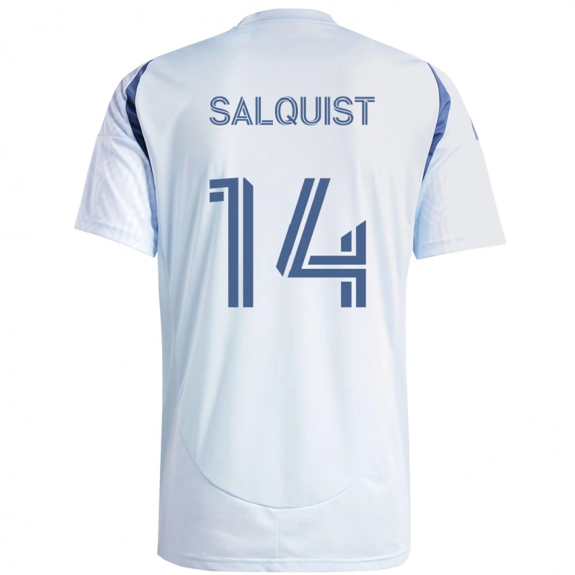 Danxen Barn Tobias Salquist #14 Ljus Himmel Blåblå Bortatröja Matchtröjor 2025/26 Tröjor T-Tröja