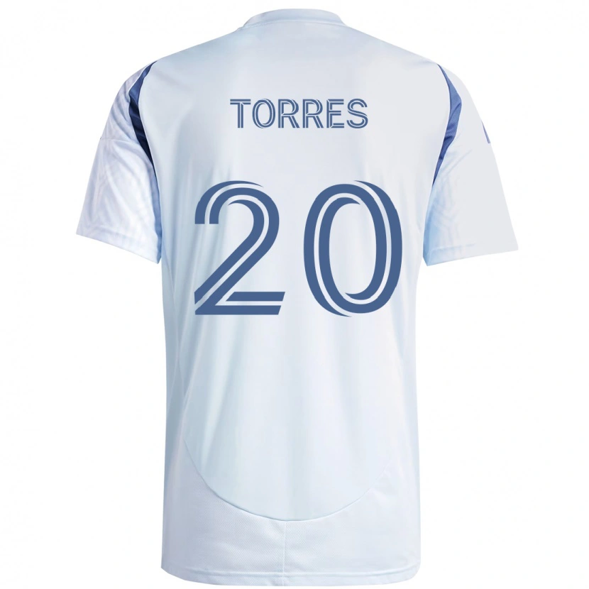 Danxen Barn Jairo Torres #20 Ljus Himmel Blåblå Bortatröja Matchtröjor 2025/26 Tröjor T-Tröja