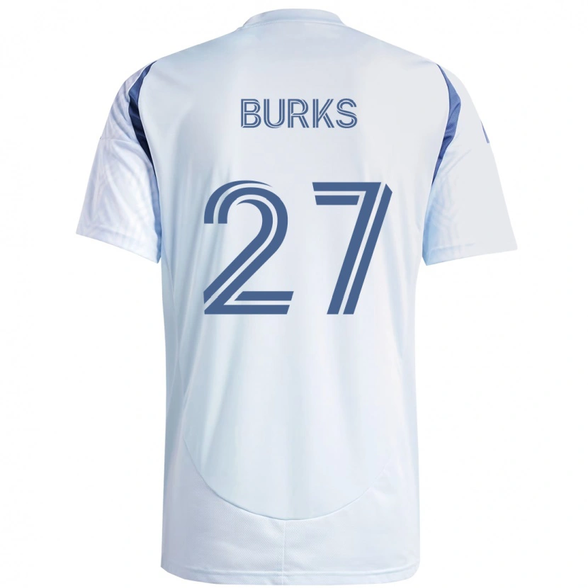 Danxen Barn Kendall Burks #27 Ljus Himmel Blåblå Bortatröja Matchtröjor 2025/26 Tröjor T-Tröja