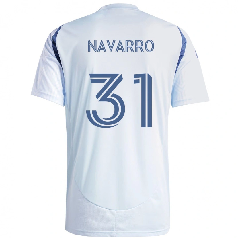 Danxen Barn Federico Navarro #31 Ljus Himmel Blåblå Bortatröja Matchtröjor 2025/26 Tröjor T-Tröja
