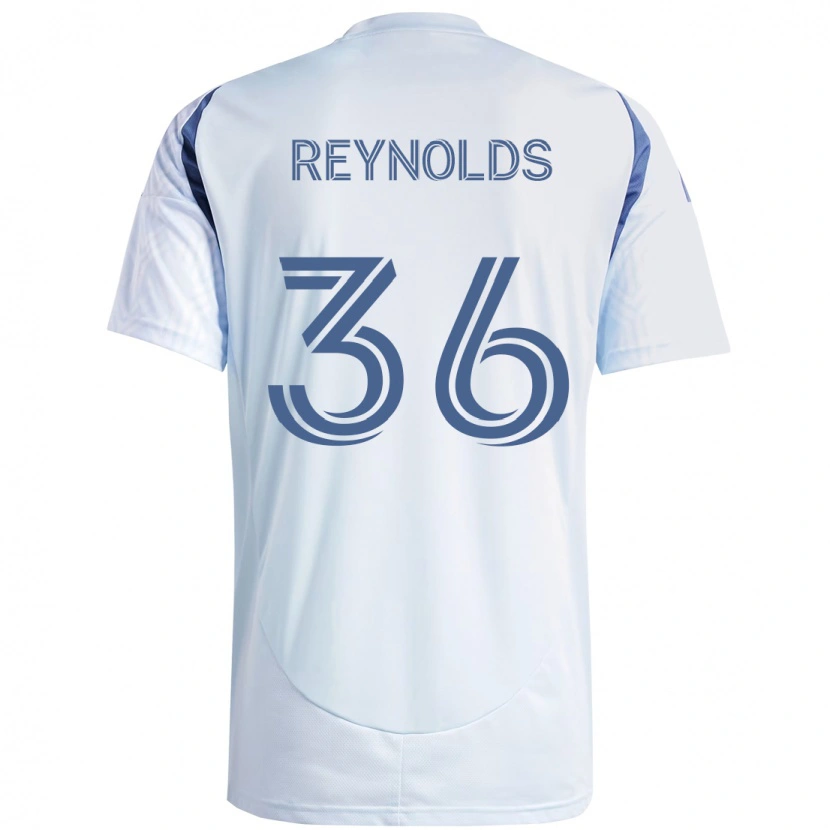 Danxen Barn Justin Reynolds #36 Ljus Himmel Blåblå Bortatröja Matchtröjor 2025/26 Tröjor T-Tröja