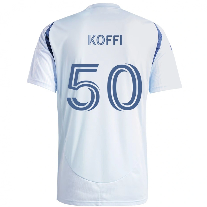 Danxen Barn Christian Koffi #50 Ljus Himmel Blåblå Bortatröja Matchtröjor 2025/26 Tröjor T-Tröja