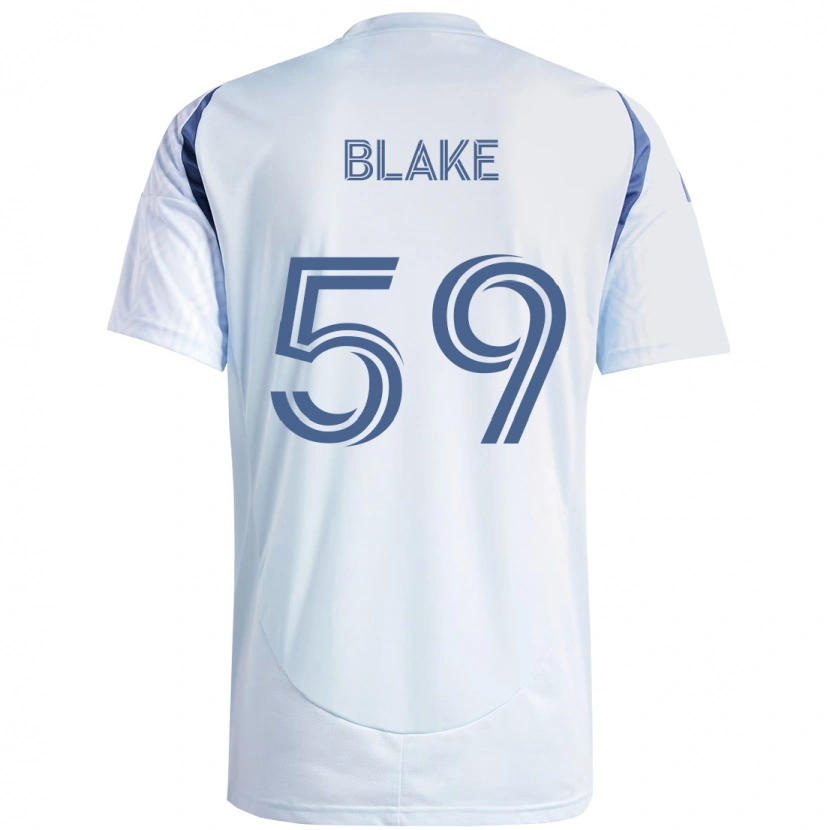 Danxen Barn Romain Blake #59 Ljus Himmel Blåblå Bortatröja Matchtröjor 2025/26 Tröjor T-Tröja