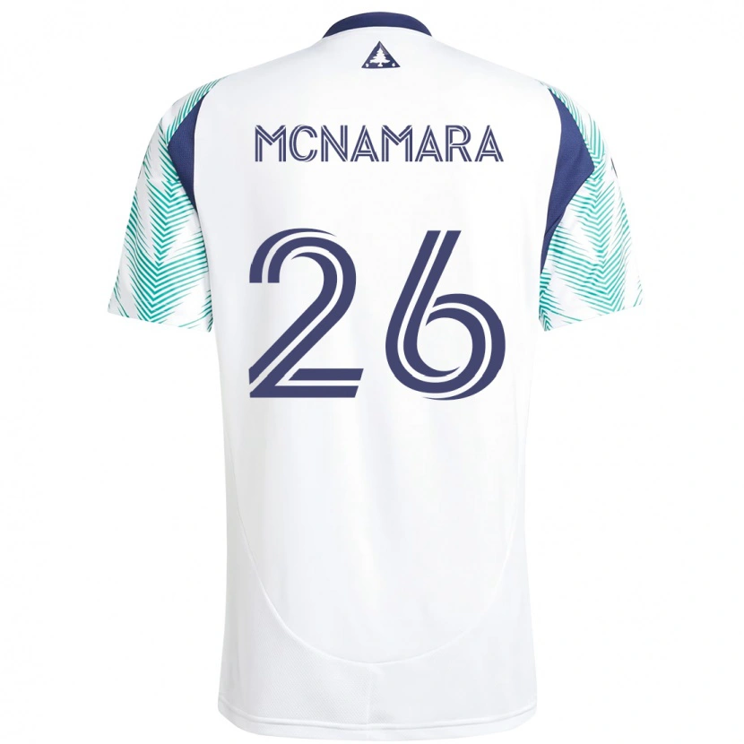 Danxen Barn Tommy Mcnamara #26 Vit Blå Bortatröja Matchtröjor 2025/26 Tröjor T-Tröja