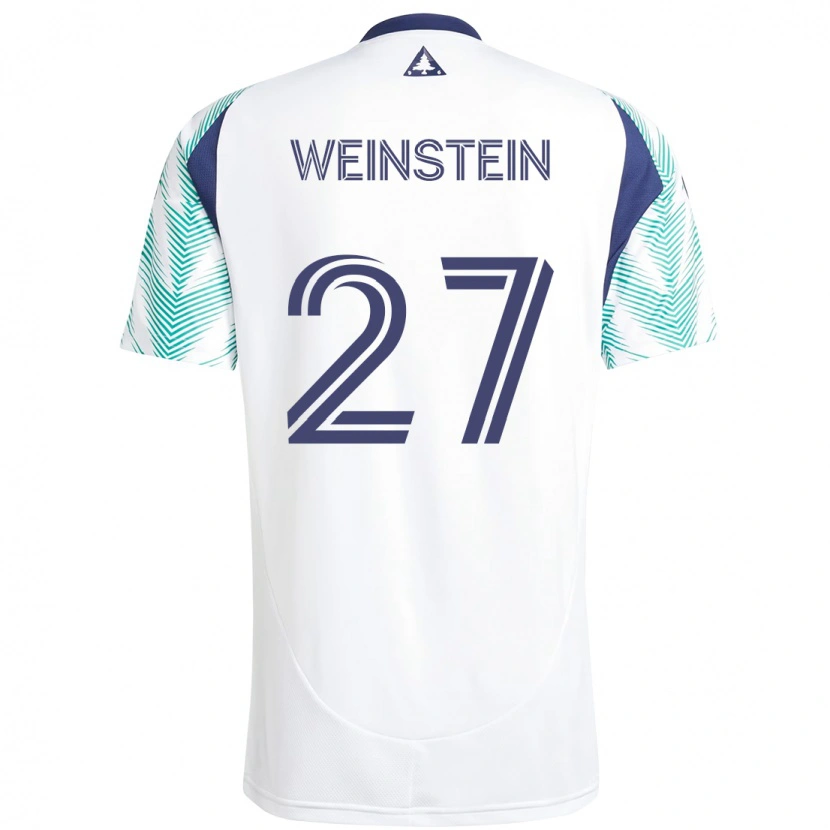 Danxen Barn Max Weinstein #27 Vit Blå Bortatröja Matchtröjor 2025/26 Tröjor T-Tröja