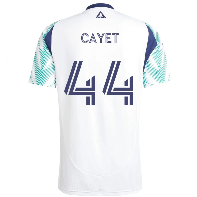 Danxen Barn Pierre Cayet #44 Blå Röd Bortatröja Matchtröjor 2025/26 Tröjor T-Tröja