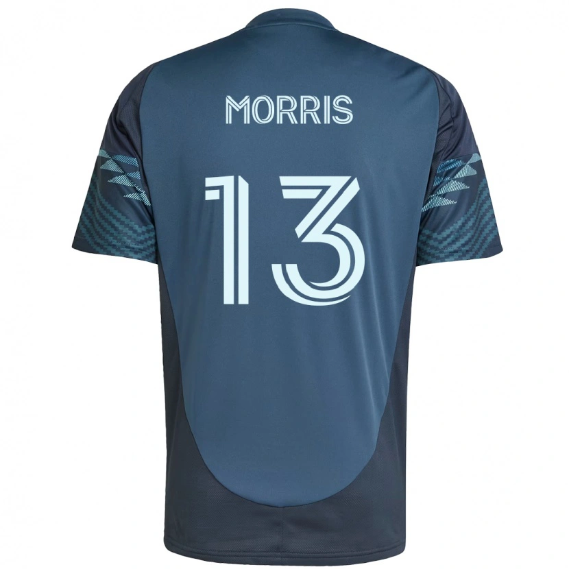 Danxen Barn Jordan Morris #13 Ljusblå Bortatröja Matchtröjor 2025/26 Tröjor T-Tröja