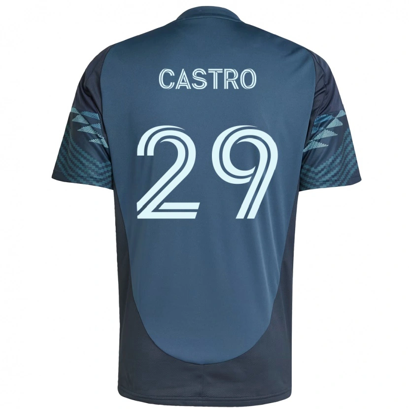 Danxen Barn Jacob Castro #29 Ljusblå Bortatröja Matchtröjor 2025/26 Tröjor T-Tröja