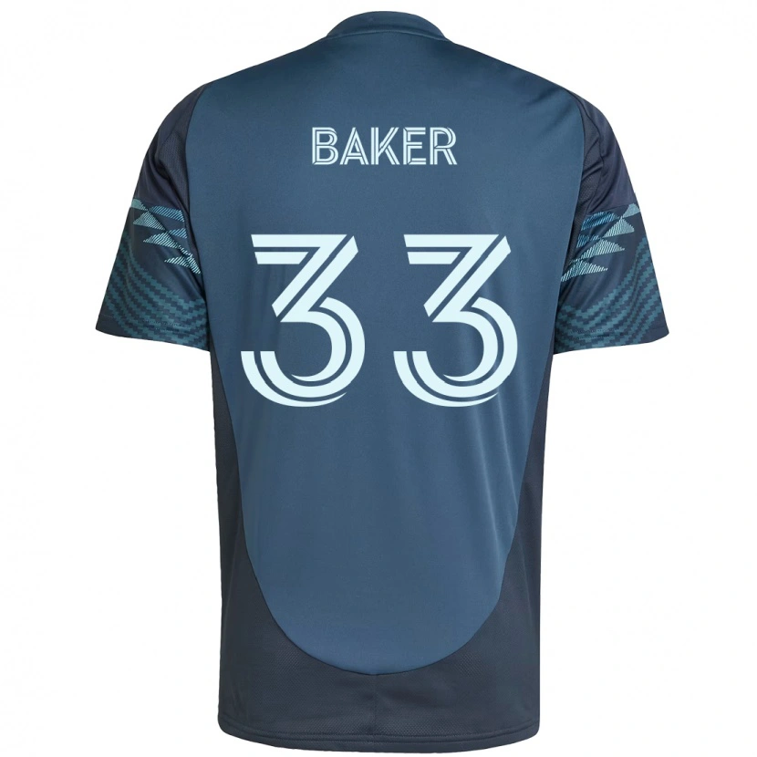 Danxen Barn Cody Baker #33 Ljusblå Bortatröja Matchtröjor 2025/26 Tröjor T-Tröja