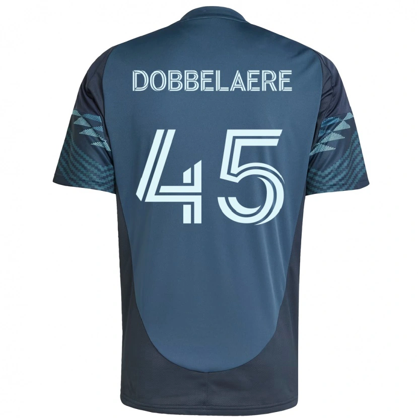Danxen Barn Ethan Dobbelaere #45 Ljusblå Bortatröja Matchtröjor 2025/26 Tröjor T-Tröja
