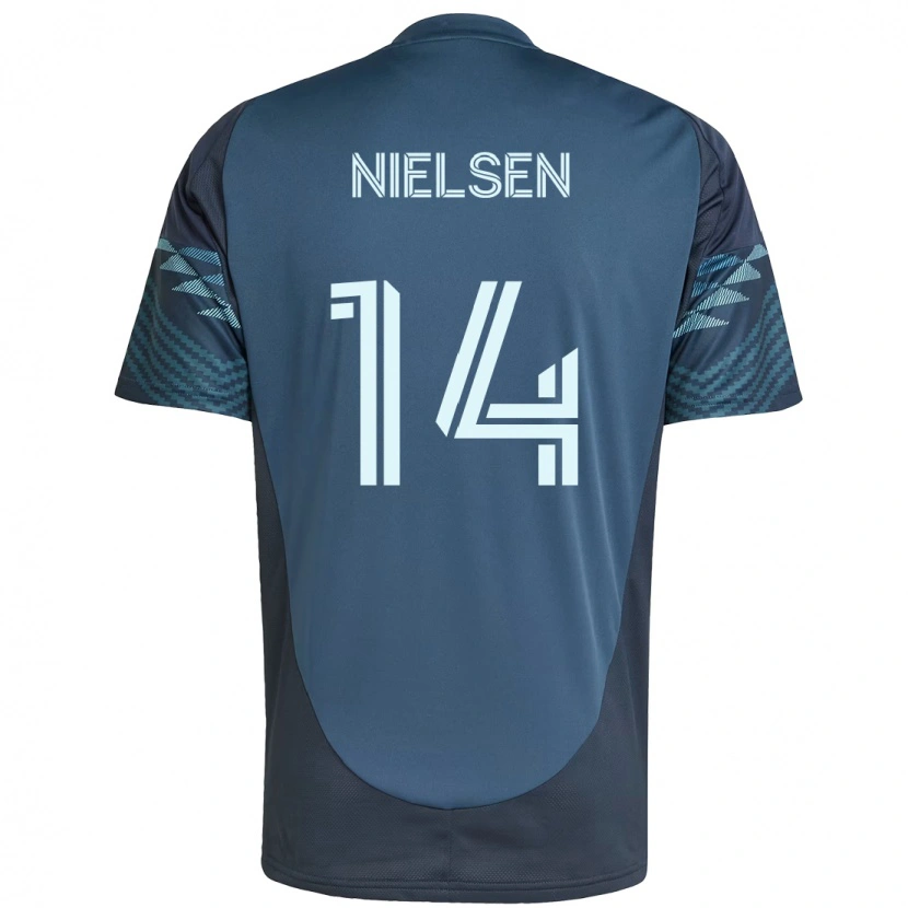 Danxen Barn Taylor Nielsen #14 Ljusblå Bortatröja Matchtröjor 2025/26 Tröjor T-Tröja