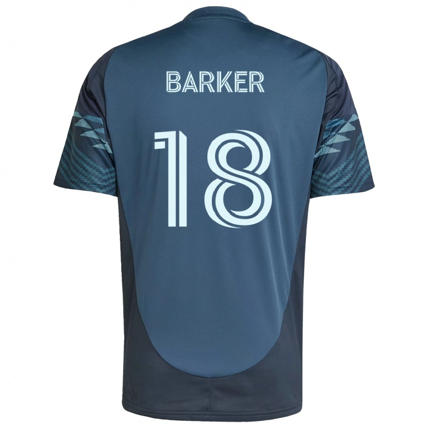 Danxen Barn Alicia Barker #18 Ljusblå Bortatröja Matchtröjor 2025/26 Tröjor T-Tröja