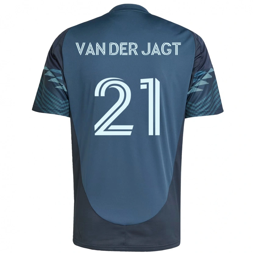 Danxen Barn Olivia Van Der Jagt #21 Ljusblå Bortatröja Matchtröjor 2025/26 Tröjor T-Tröja