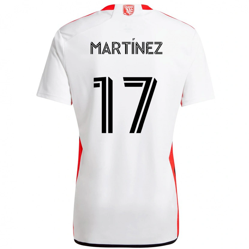 Danxen Barn Josef Martínez #17 Vit Röd Bortatröja Matchtröjor 2025/26 Tröjor T-Tröja