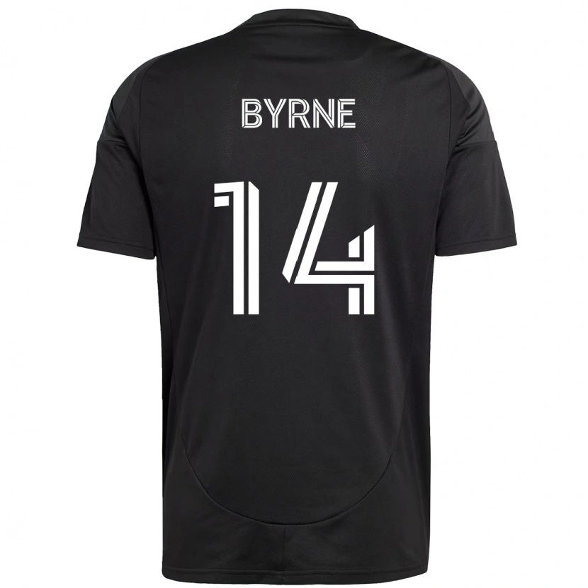 Danxen Barn Nathan Byrne #14 Svart Vit Bortatröja Matchtröjor 2025/26 Tröjor T-Tröja
