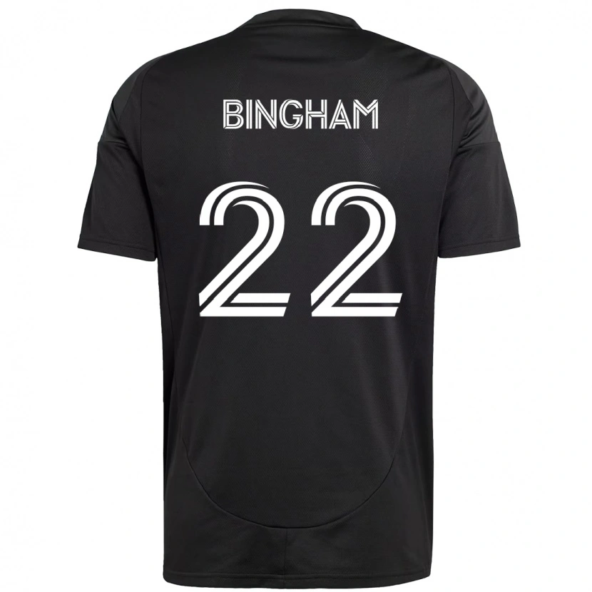 Danxen Barn David Bingham #22 Svart Vit Bortatröja Matchtröjor 2025/26 Tröjor T-Tröja