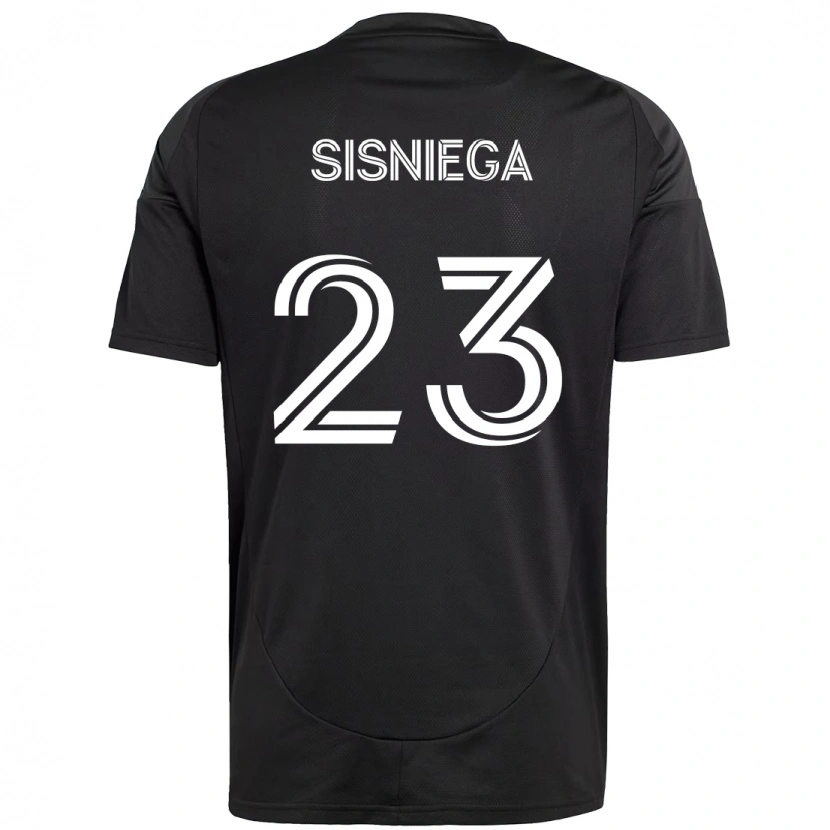 Danxen Barn Pablo Sisniega #23 Svart Vit Bortatröja Matchtröjor 2025/26 Tröjor T-Tröja