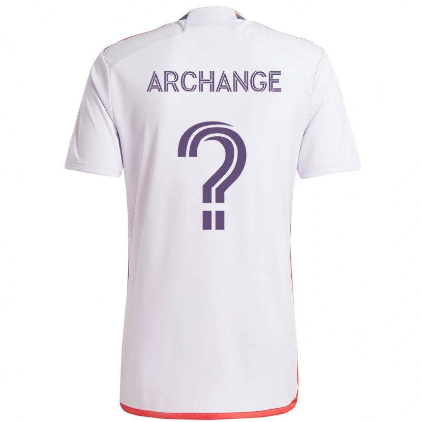 Danxen Barn Clovis Archange #0 Vit Lila Bortatröja Matchtröjor 2025/26 Tröjor T-Tröja