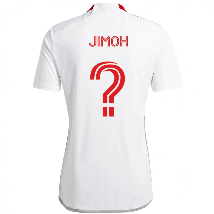 Danxen Barn Shola Jimoh #0 Vit Röd Bortatröja Matchtröjor 2025/26 Tröjor T-Tröja