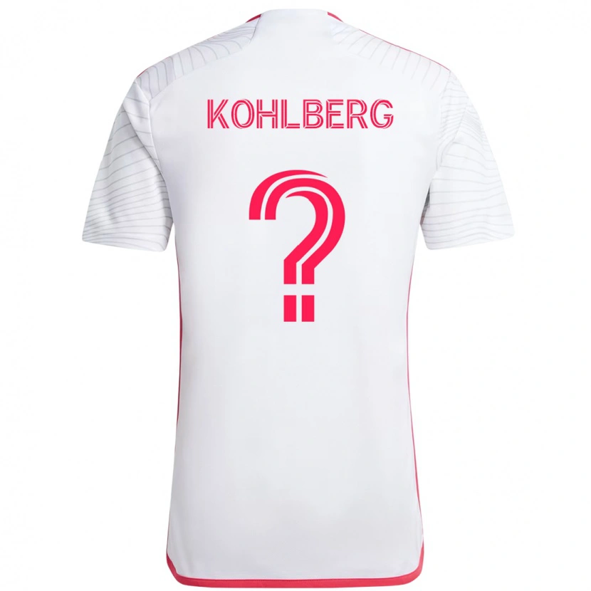 Danxen Barn Andrew Kohlberg #0 Vit Magenta Bortatröja Matchtröjor 2025/26 Tröjor T-Tröja