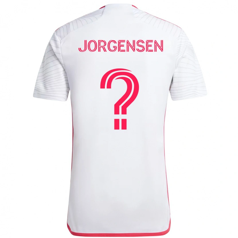 Danxen Barn Owen Jorgensen #0 Vit Magenta Bortatröja Matchtröjor 2025/26 Tröjor T-Tröja