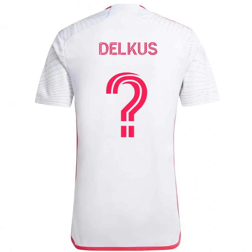 Danxen Barn Jackson Delkus #0 Vit Magenta Bortatröja Matchtröjor 2025/26 Tröjor T-Tröja