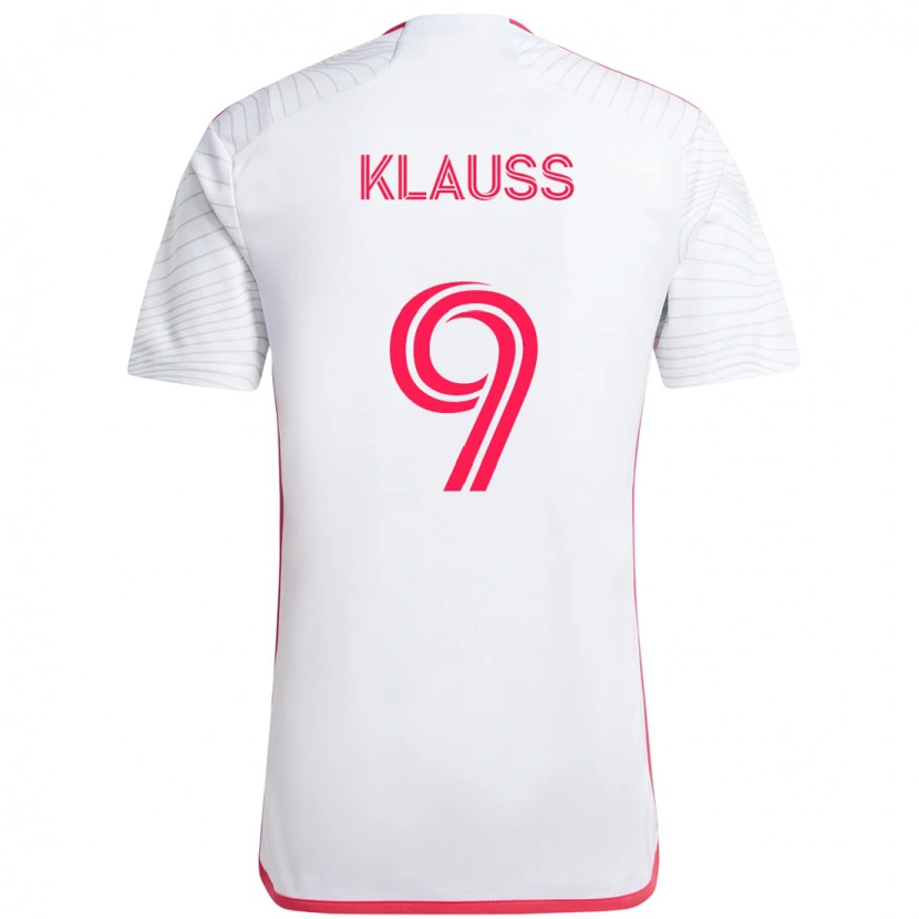 Danxen Barn João Klauss #9 Vit Magenta Bortatröja Matchtröjor 2025/26 Tröjor T-Tröja