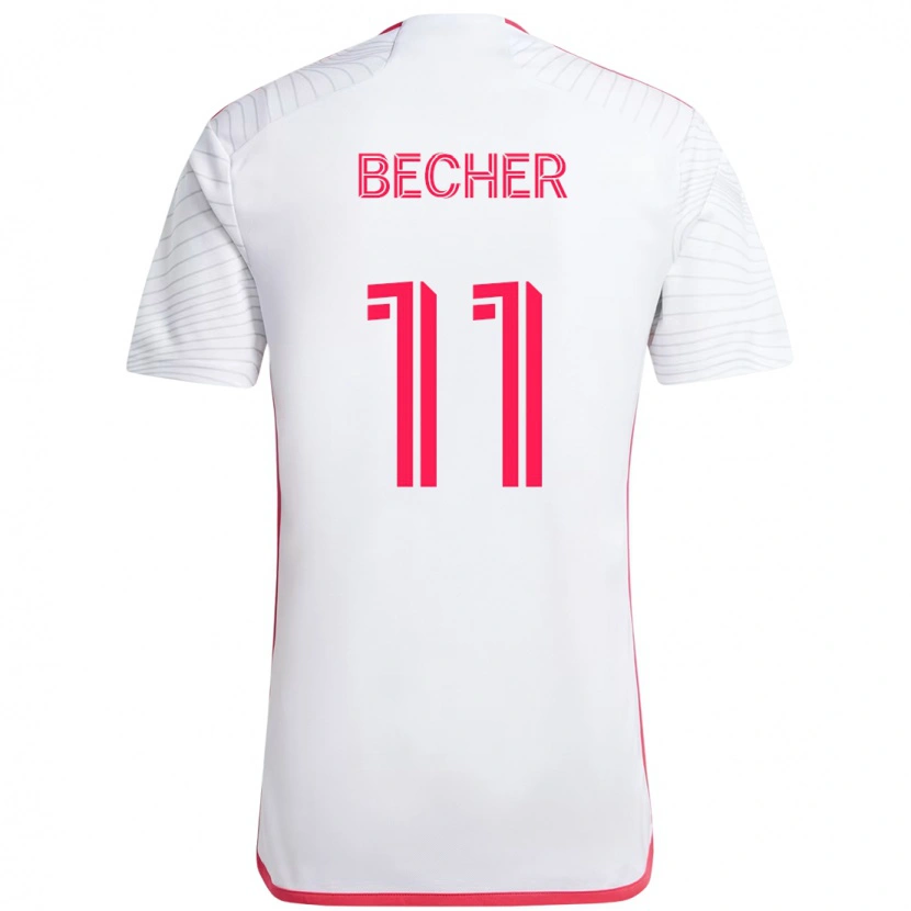 Danxen Barn Simon Becher #11 Vit Magenta Bortatröja Matchtröjor 2025/26 Tröjor T-Tröja