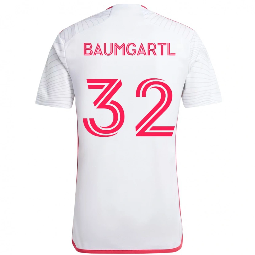 Danxen Barn Timo Baumgartl #32 Vit Magenta Bortatröja Matchtröjor 2025/26 Tröjor T-Tröja