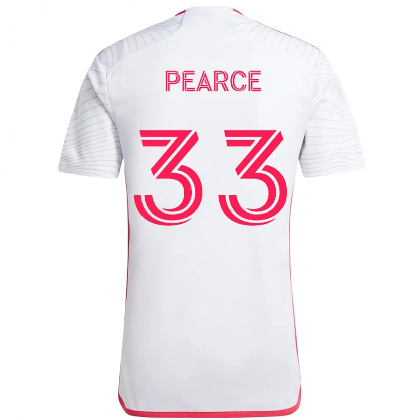 Danxen Barn Tyson Pearce #33 Vit Magenta Bortatröja Matchtröjor 2025/26 Tröjor T-Tröja
