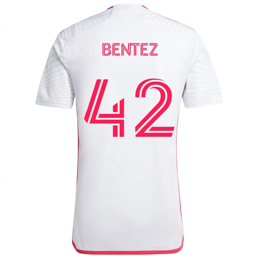 Danxen Barn Óscar Benítez #42 Vit Magenta Bortatröja Matchtröjor 2025/26 Tröjor T-Tröja