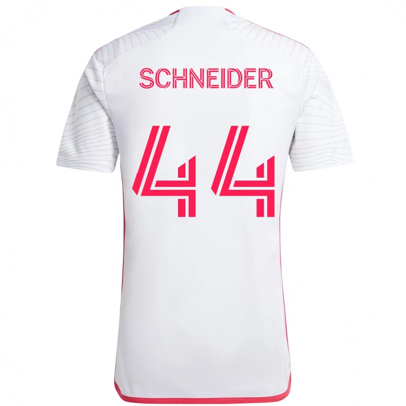 Danxen Barn Max Schneider #44 Vit Magenta Bortatröja Matchtröjor 2025/26 Tröjor T-Tröja