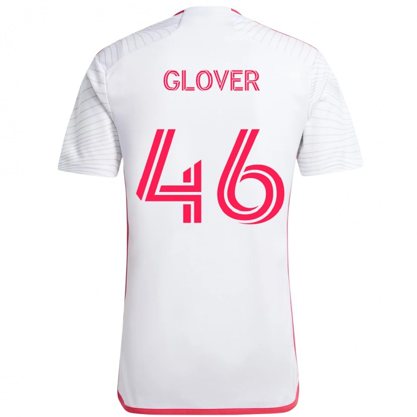 Danxen Barn Caden Glover #46 Magenta Vit Bortatröja Matchtröjor 2025/26 Tröjor T-Tröja