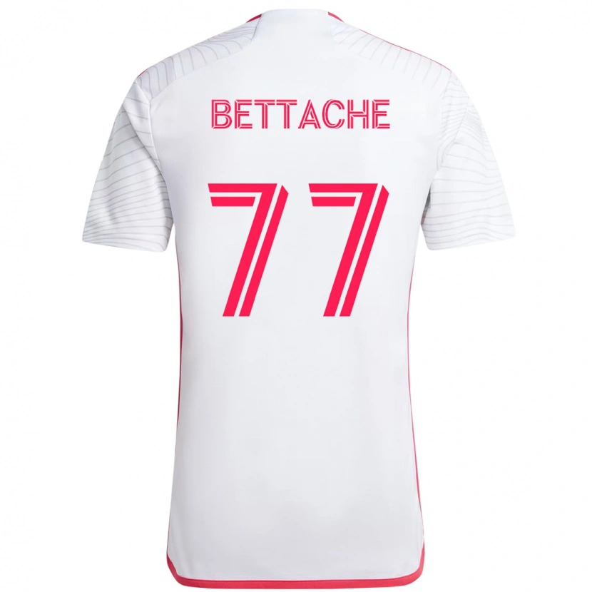 Danxen Barn Faysal Bettache #77 Vit Magenta Bortatröja Matchtröjor 2025/26 Tröjor T-Tröja