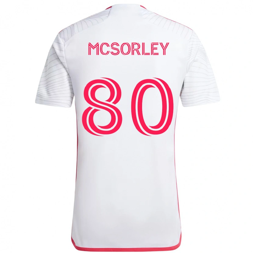 Danxen Barn Brendan Mcsorley #80 Vit Magenta Bortatröja Matchtröjor 2025/26 Tröjor T-Tröja