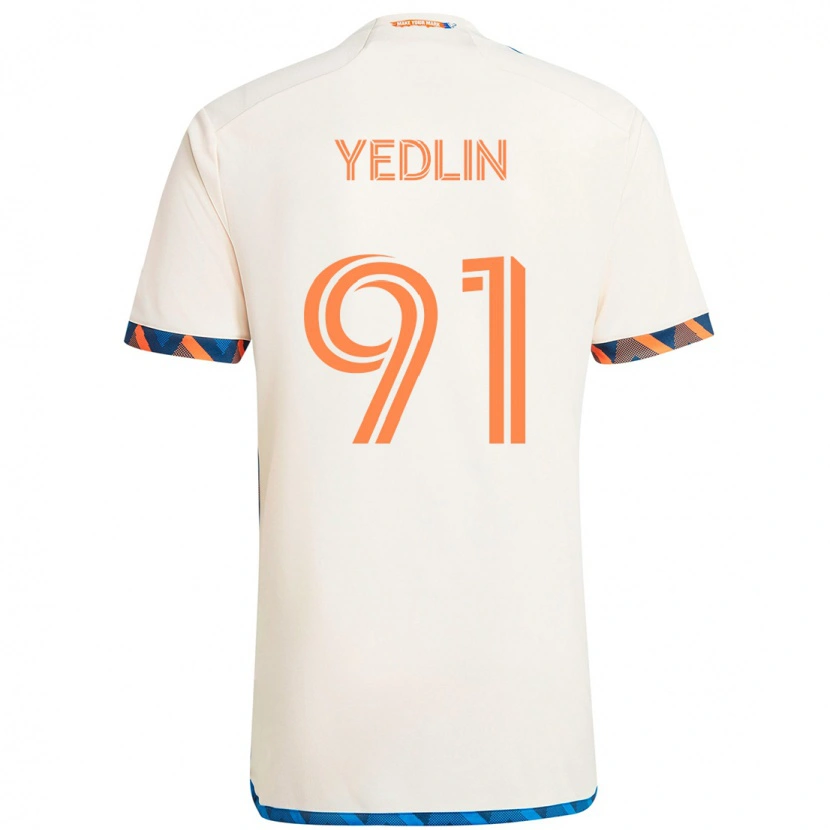 Danxen Barn Deandre Yedlin #91 Mörkblå Orange Bortatröja Matchtröjor 2025/26 Tröjor T-Tröja