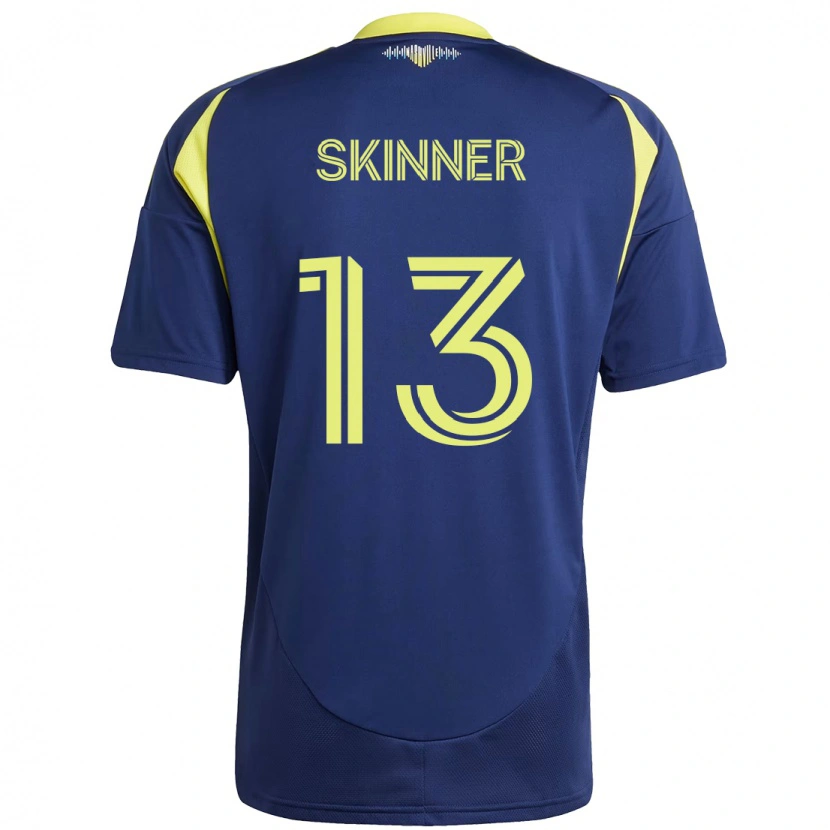 Danxen Barn Joey Skinner #13 Marinblå Gul Bortatröja Matchtröjor 2025/26 Tröjor T-Tröja