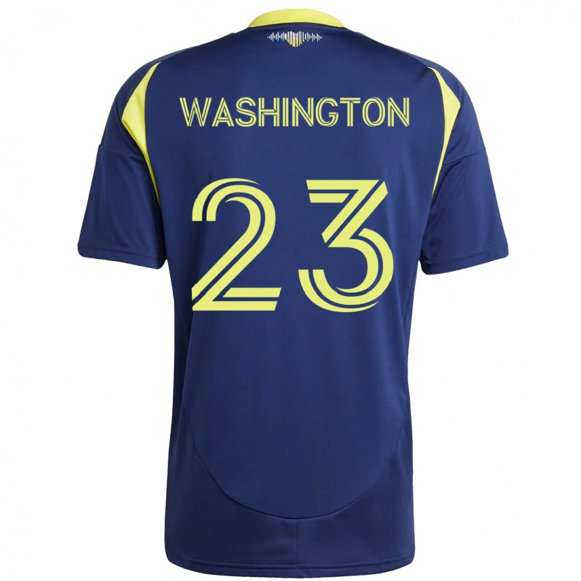 Danxen Barn Taylor Washington #23 Marinblå Gul Bortatröja Matchtröjor 2025/26 Tröjor T-Tröja