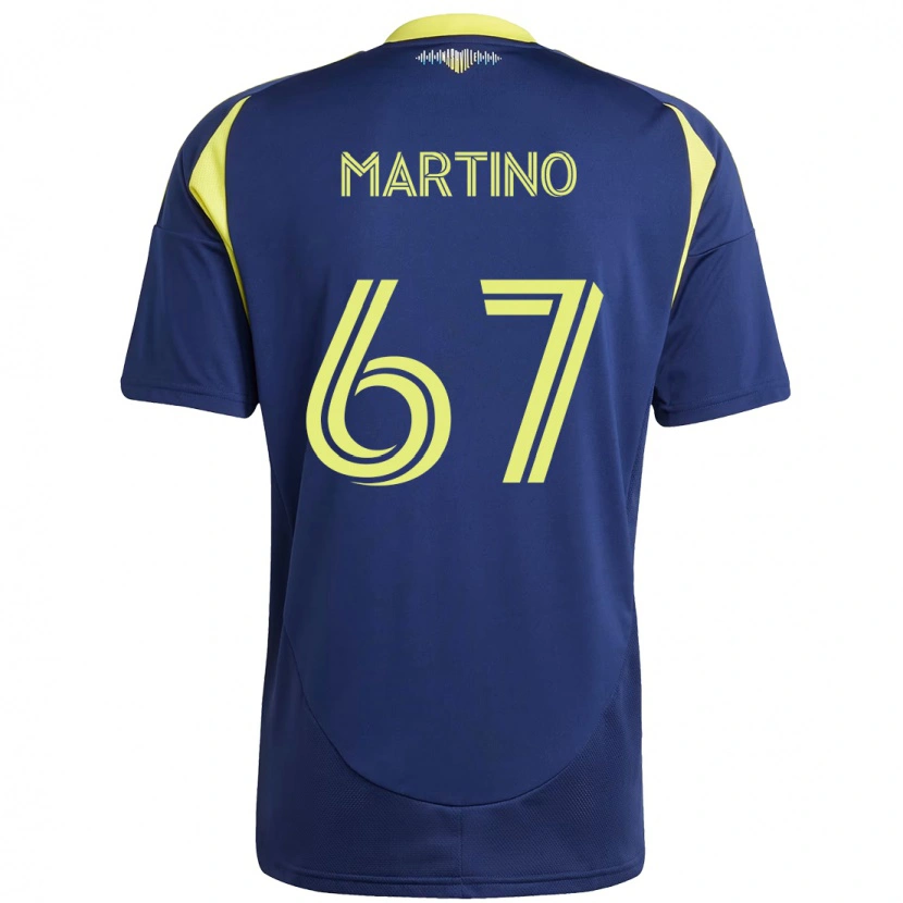 Danxen Barn Ben Martino #67 Marinblå Gul Bortatröja Matchtröjor 2025/26 Tröjor T-Tröja