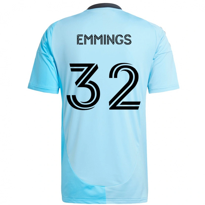 Danxen Barn Fred Emmings #32 Himmelsblå Bortatröja Matchtröjor 2025/26 Tröjor T-Tröja