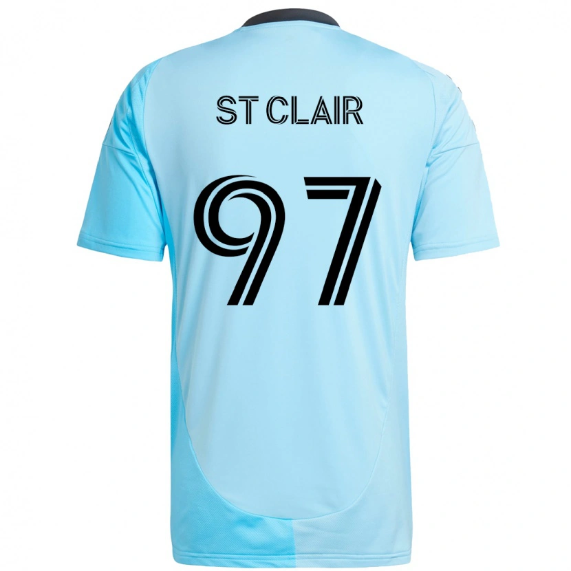 Danxen Barn Dayne St. Clair #97 Himmelsblå Bortatröja Matchtröjor 2025/26 Tröjor T-Tröja