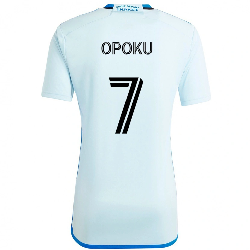 Danxen Barn Kwadwo Opoku #7 Himmelsblå Mörkblå Bortatröja Matchtröjor 2025/26 Tröjor T-Tröja