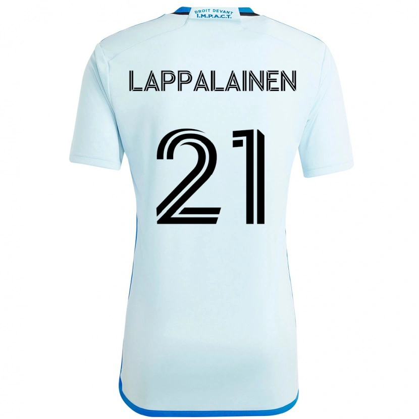 Danxen Barn Lassi Lappalainen #21 Himmelsblå Mörkblå Bortatröja Matchtröjor 2025/26 Tröjor T-Tröja