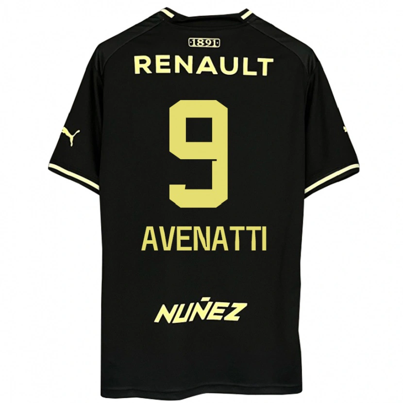 Danxen Barn Felipe Avenatti #9 Svart Gul Bortatröja Matchtröjor 2025/26 Tröjor T-Tröja