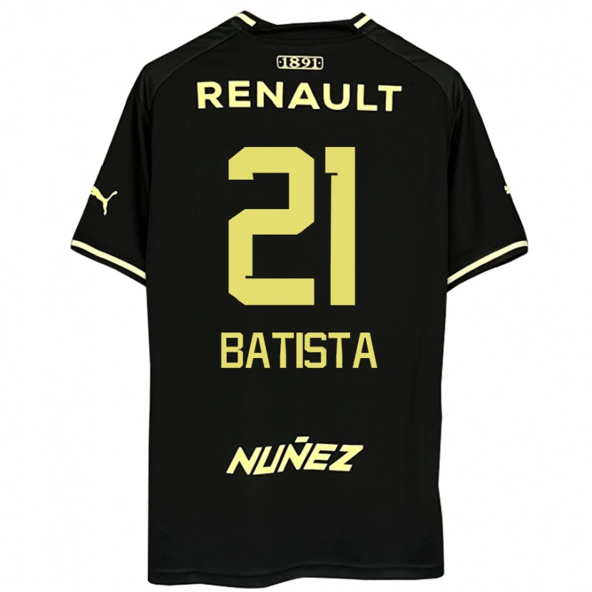 Danxen Barn Facundo Batista #21 Svart Gul Bortatröja Matchtröjor 2025/26 Tröjor T-Tröja