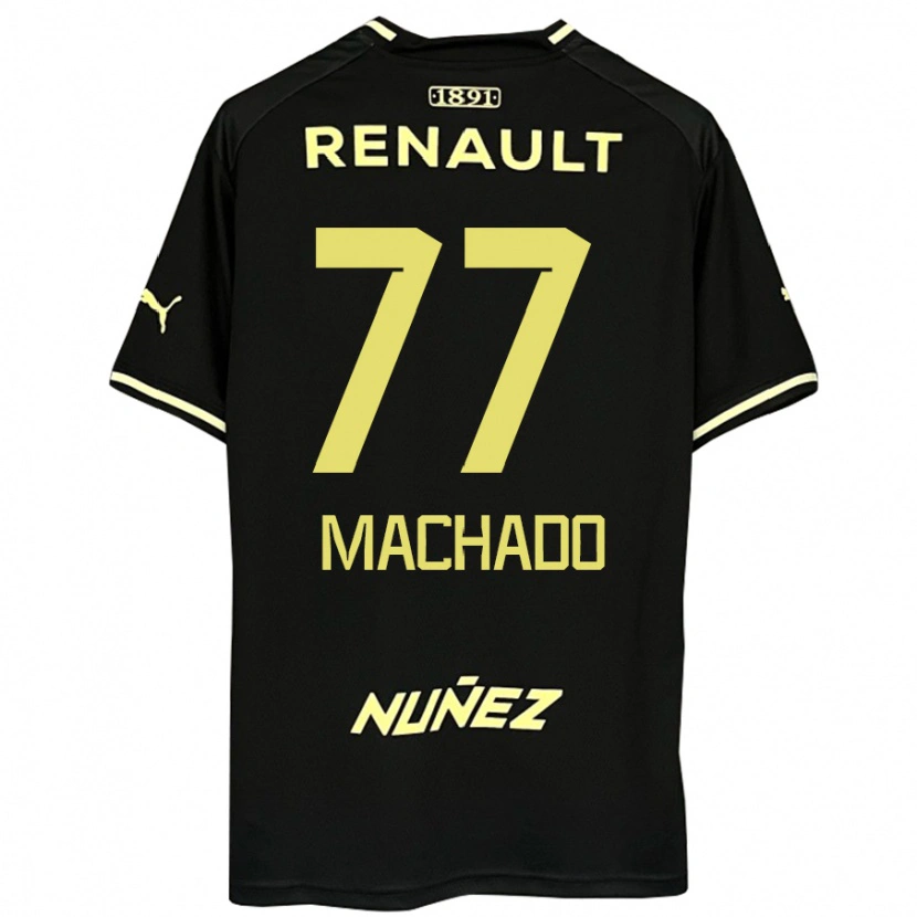 Danxen Barn Alexander Machado #77 Svart Gul Bortatröja Matchtröjor 2025/26 Tröjor T-Tröja