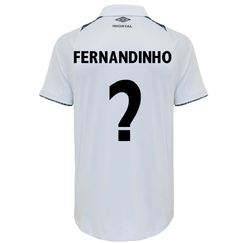 Danxen Barn Fernandinho #0 Vit Blå Bortatröja Matchtröjor 2025/26 Tröjor T-Tröja